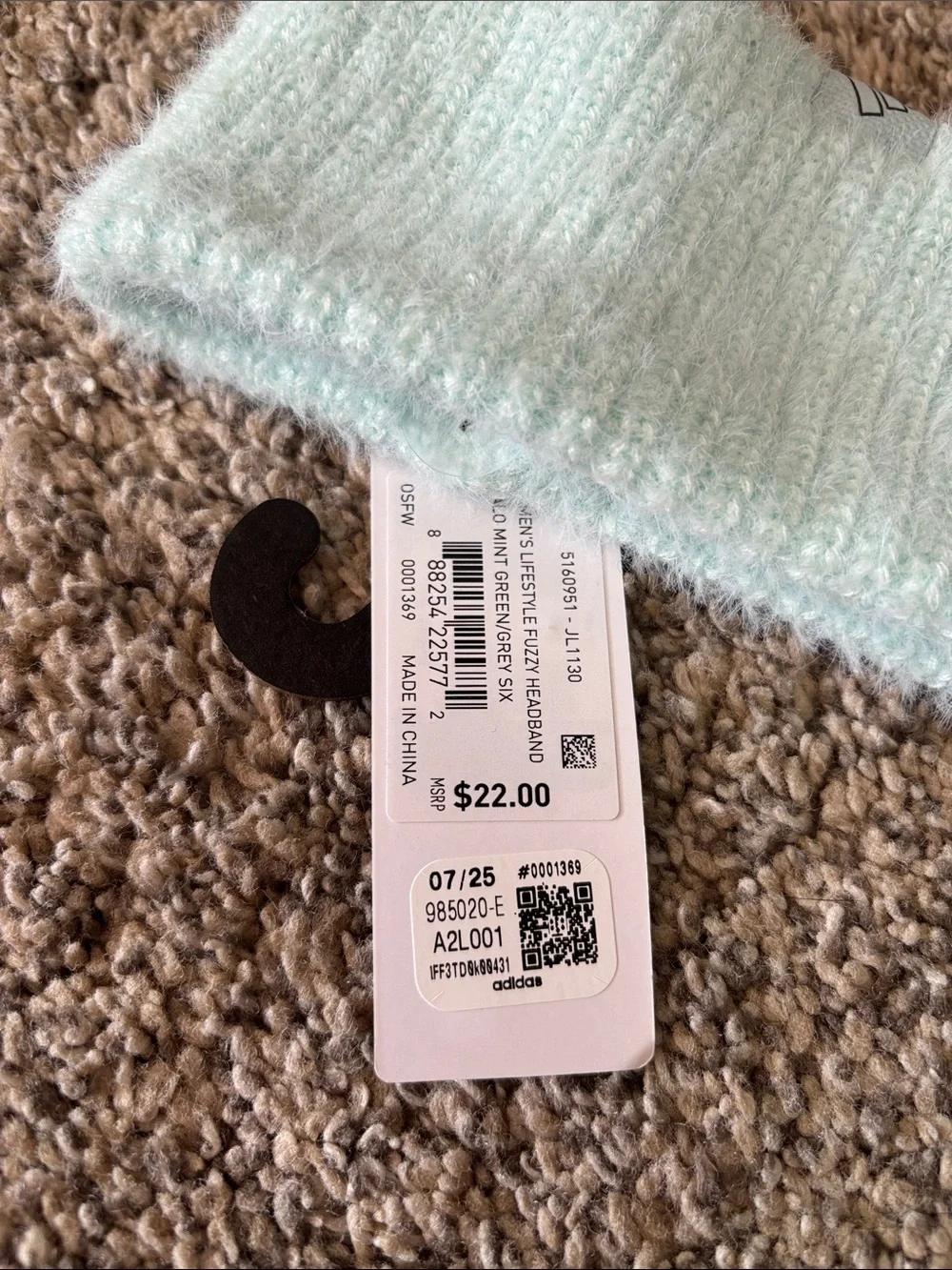 Adidas Lifestyle Fuzzy Headband NWT